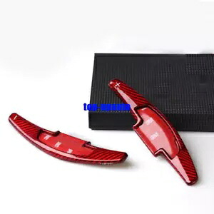 レッドカーボンファイバーステアリングホイールシフトパドルアキュラ MDX RDX ILX TLX Red Carbon Fiber Steering Wheel Shift Paddle For Acura MDX RDX ILX TLX 【並行輸入品】