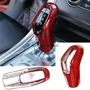 レッドカーボンファイバーシフトハンドルカバーレンジローバースポーツエディション 2018-22 Red Carbon Fiber Shift Handle CoverRange Rover Sport Edition 2018-22 【並行輸入品】