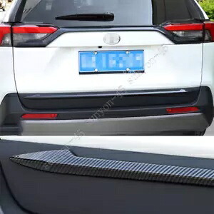 トヨタ RAV4 2019-2021 ABS カーボンファイバーリアドアトランクテールゲートトリムカバー For Toyota RAV4 2019-2021 ABS Carbon fiber rear door Trunk tail gate trim cover 【並行輸入品】