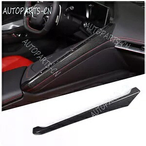リアルカーボンファイバーセンターコントロールサイドストリップカバートリムコルベット C8 2020-2024 Real Carbon Fiber Center Control Side Strip Cover Trim For Corvette C8 2020-2024 【並行輸入品】