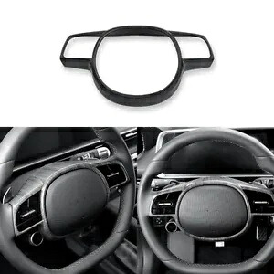 2023 ヒュンダイ IONIQ 5 IONIQ 6 ABS 木目ステアリングホイールフレームカバートリム For 2023 Hyundai IONIQ 5 IONIQ 6 ABS Wood Grain Steering Wheel Frame Cover Trim 【並行輸入品】