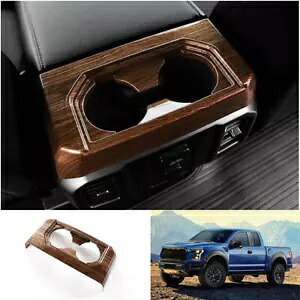 ABS 木目インテリアシートウォーターカップフレームトリム 1pc 2015-2020 フォード F-150 ABS Wood grain Interior Seat Water Cup Frame trim 1pc For 2015-2020 Ford F-150 【並行輸入品】