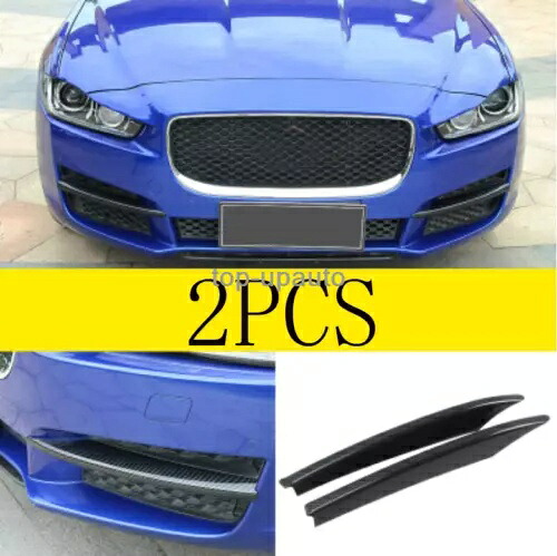 ジャガー F ペース 17 18 炭素繊維車のフロントサイドコーナーメッシュグリルカバートリム For Jaguar F-pace 17 18 Carbon fiber Car Front Side Corner Mesh Grill Cover Trim 【並行輸入品】