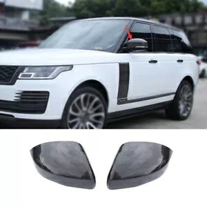 レンジローバースポーツ L405 14-22 ABS カーボンエクステリアミラーカバー 2 個 For Range Rover Sport L405 14-22 ABS carbon exterior mirror cover 2PCS 【並行輸入品】