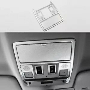 ディフェンダー 110 90 シルバースチールフロント読書灯ランプフレームトリム 2020-2022 for defender 110 90 silver steel front reading light lamp frame trim 2020-2022 【並行輸入品】