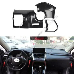 ABS カーボンファイバーコンソール L&R エアアウトレットベントトリム 2015-2020 レクサス NX200T 300 ABS Carbon fiber console L&R air outlet vent trim For 2015-2020 Lexus NX200T 300 【並行輸入品】