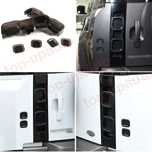 LR ディフェンダー 110 90 2020-2022 スモークブラックリアテールライトランプカバートリム 6X For LR Defender 110 90 2020-2022 smoked black Rear Tail Light Lamp Cover Trim 6X 【並行輸入品】 26,000円