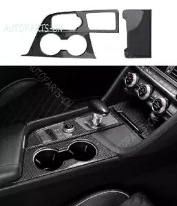 ABS カーボンファイバーコンソールギアシフトボックスフレームトリムヒュンダイジェネシス G70 19-23 ABS Carbon Fiber Console Gear Shift Box frame Trim For Hyundai Genesis G70 19-23 【並行輸入品】
