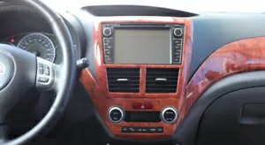 2009-2013 スバル フォレスター コンソール L&R エアアウトレット ベント トリム ピーチ木目 For 2009-2013 Subaru Forester Console L&R Air Outlet Vent Trim Peach Wood Grain 【並行輸入品】