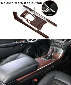 ABS 木目調セントラルコンソールギアシフトパネルトリム 6pc フォードエッジ 2015-2018 ABS Wood Grain Central Console Gear Shift Panel Trim 6pc For Ford Edge 2015-2018 【並行輸入品】