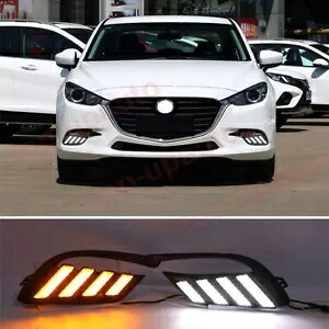 LED フォグランプデイタイムランニングライトターンシグナル 2PC マツダ 3 アクセラ 2017-2018 LED Fog Lamp Daytime Running Light turn signal 2PC For Mazda 3 Axela 2017-2018 【並行輸入品】 49,500円