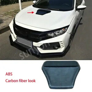 ホンダシビックタイプ R ABS カーボンファイバーエンジンフードエアアウトレットフレームカバートリム For Honda Civic Type R ABS carbon fiber Engine Hood Air Outlet Frame Cover Trim 【並行輸入品】