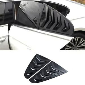 フォルクスワーゲン CC 2009-2018 ABS ブライトブラックサイドリアウィンドウルーバートリム 2 個 For Volkswagen CC 2009-2018 ABS bright black side rear window louver trim 2PCS 【並行輸入品】