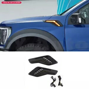 フォード F150 ラプター 2021-2025 フェンダーサイド LED ウインカーデイタイムランニングライト For Ford F150 RAPTOR 2021-2025 Fender Side LED Turn Signal Daytime Running Light 【並行輸入品】
