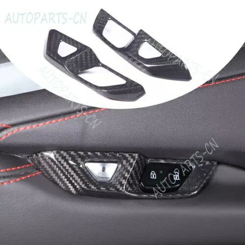 リアルカーボンファイバーインテリアドアロックハンドルカバートリム C8 コルベット 2020-2023 Real Carbon Fiber Interior Door Lock Handle Cover Trim For C8 Corvette 2020-2023 【並行輸入品】 51,480円