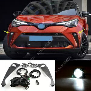 トヨタ C-HR CHR 2020 2021 新 LED フロントドライビングフォグライトハーネスランプセット For TOYOTA C-HR CHR 2020 2021 New LED Front Driving Fog Light Harness Lamp Set 【並行輸入品】
