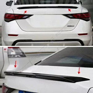 ブラック ABS リアドアテールトランクスポイラーウイングリップ 1 個日産セントラ 2020 2021 black ABS Rear Door Tail Trunk Spoiler Wing Lip 1PCS For Nissan Sentra 2020 2021 【並行輸入品】