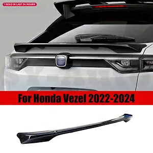ホンダ ヴェゼル 2022-2024 ABS グロスブラックリアトランクドアテールウイングスポイラーリップ For Honda Vezel 2022-2024 ABS Gloss Black Rear Trunk Door Tail Wing Spoiler Lip 【並行輸入品】