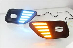 フロントフォグランプデイタイムランニングライトターンシグナルLED 2019-2020 ジープチェロキー用 Front Fog Lamp Daytime Running Light Turn Signal LED For 2019-2020 Jeep Cherokee 【並行輸入品】