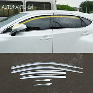 クロームウィンドウバイザーシェードサンレインガードレクサスNX 200t 300 300h 2015-2021用 Chrome Window Visor Shades Sun Rain Guard For Lexus NX 200t 300 300h 2015-2021 【並行輸入品】
