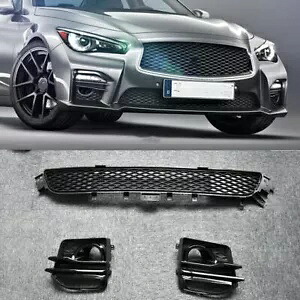 車のフロントラジエーターグリルグリルキット 2014 2015-2017 インフィニティ Q50 スポーツ英国 Car Front Radiator Grille Grill Kit For 2014 2015-2017 Infiniti Q50 Sport UK 【並行輸入品】