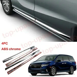 ホンダ オデッセイ 2018-2022 ABS クロームドアサイドボディ成形トリムカバー 4 個 For Honda Odyssey 2018-2022 ABS Chrome Door Side Body Molding Trim Cover 4PCS 【並行輸入品】