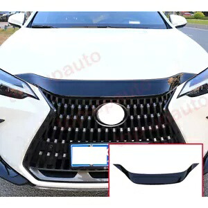 レクサス NX 250 350 350h 2022 光沢のある黒のフードボンネットガードカバー成形トリム For Lexus NX 250 350 350h 2022 Glossy black Hood Bonnet Guard Cover Molding Trim 【並行輸入品】