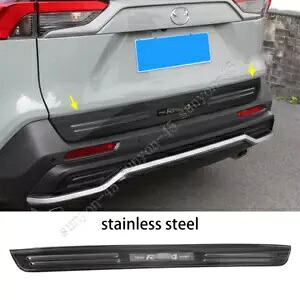 トヨタ RAV4 2019-2021 黒ステンレス鋼リアドアトランクテールゲートトリム For Toyota RAV4 2019-2021 Black stainless steel rear door Trunk tail gate trim 【並行輸入品】