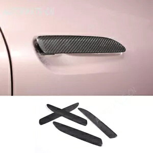 ポルシェ タイカン 2020-23 ドライカーボンファイバーエクステリアサイドドアハンドルカバートリム For Porsche Taycan 2020-23 Dry Carbon Fiber Exterior Side Door Handle Cover Trim 【並行輸入品】 56,100円