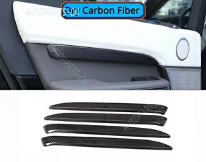 ランドローバーディスカバリー L462 17-2024 ドライカーボンインテリアドアパネルトリムストリップ For Land Rover Discovery L462 17-2024 Dry Carbon Interior Door Panel Trim Strip 【並行輸入品】