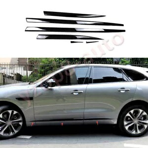 ジャガー F-PACE ブラックチタンサイドドアボディガードストリップ 2018-22 に最適 Suitable for Jaguar F-PACE black titanium side door body guard strip2018-22 【並行輸入品】