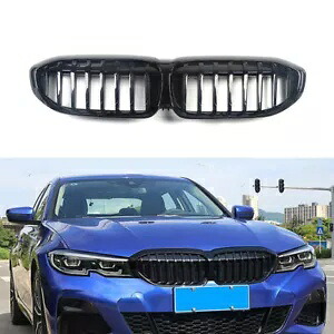 BMW 3 シリーズ G20 2019-2022 ABS ブラックフロントアッパーバンパーメッシュグリルグリル For BMW 3-Series G20 2019-2022 ABS Black Front Upper Bumper Mesh Grill Grille 【並行輸入品】