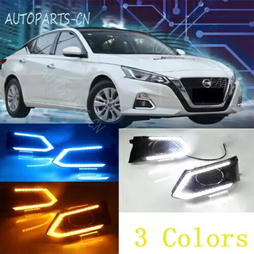 日産アルティマ 2019-2023LED デイタイムランニングライトフォグランプ 2 個 For Nissan Altima 2019-2023LED daytime running lights fog lights 2PCS 【並行輸入品】