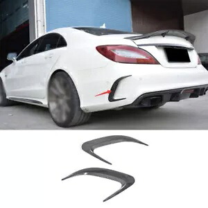 リアバンパーリップディフューザースプリッターフィンベンツ GLS W218 15-18 ドライカーボンファイバー Rear Bumper Lip Diffuser Splitter Fins For Benz GLS W218 15-18 Dry Carbon Fiber 【並行輸入品】｜カスタムパーツ WORLD倉庫