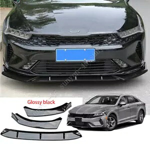 起亜 K5 2021-23 EX LX グロスブラックフロントバンパーリップボディキットスポイラースプリッター FOR KIA K5 2021-23 EX LX Gloss Black Front Bumper Lip Body Kit Spoiler Splitter 【並行輸入品】|カスタムパーツ WORLD倉庫