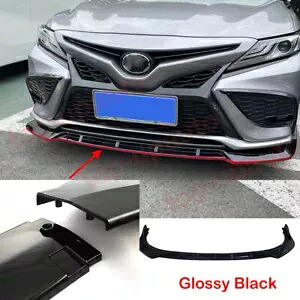 トヨタカムリ 2021 2022 XSE SE 光沢のある黒フロントバンパーリップボディキットスポイラー For Toyota Camry 2021 2022 XSE SE Glossy Black Front Bumper Lip Body KIT Spoiler 【並行輸入品】｜カスタムパーツ WORLD倉庫