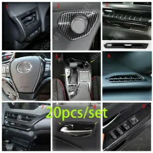 ABS カーボンファイバー室内装飾カバーキット 20 個レクサス UX 200 250h 2019 ABS Carbon Fiber Interior Decoration Cover Kit 20PCS For Lexus UX 200 250h 2019 【並行輸入品】