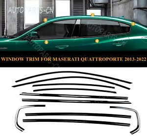 マセラティ クアトロポルテ 2013-2022 ブラックスチール用 Windows モールディング フレーム ストリップ トリム Windows Molding Frame Strip Trim for Maserati Quattroporte 2013-2022 Black Steel 【並行輸入品】 58,080円