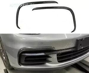 ポルシェパナメーラ 971 17-19 リアルカーボンファイバーフロントフォグランプ眉毛スポイラー For Porsche Panamera 971 17-19 Real Carbon Fiber Front Fog Lamp Eyebrow Spoiler 【並行輸入品】