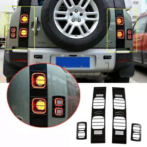 ブラックリアテールライトランプカバートリムランドローバーディフェンダー 90/110 2020-22 Black Rear Tail Light Lamp Cover Trim For Land Rover Defender 90/110 2020-22 【並行輸入品】