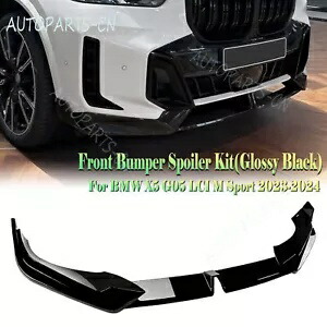 フロントバンパー下部スポイラーリップ BMW X5 G05 LCI M スポーツ 2024-2025 グロスブラック Front Bumper Lower Spoiler Lip For BMW X5 G05 LCI M Sport 2024-2025 Gloss Black 【並行輸入品】