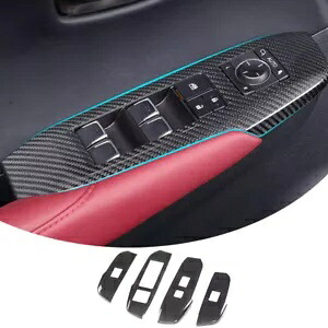 リアルカーボンファイバーウィンドウリフトロックスイッチパネルレクサス NX 200t 300h 2015-2021 Real Carbon Fiber Window Lift Lock Switch Panel For Lexus NX 200t 300h 2015-2021 【並行輸入品】