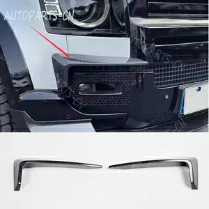 リアルカーボンフロントフォグライトブロウスポイラースプリッター 20-24 ディフェンダー 90/110/130 用 Real Carbon Front Fog Light Brow Spoiler Splitter For 20-24 Defender 90/110/130 【並行輸入品】｜カスタムパーツ WORLD倉庫