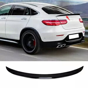 ベンツ GLC X253 2016-2020 2021 ABS ブラックリアトランクスポイラーウイングフラップ 1 個に適合 Fit For Benz GLC X253 2016-2020 2021 ABS Black Rear Trunk Spoiler Wing Flap 1PCS 【並行輸入品】