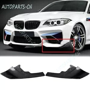 リアルカーボンファイバー車のフロントバンパーサイドスプリッターリップ BMW F87 M2 2016-2021 Real Carbon Fiber Car Front Bumper Side Splitter Lips For BMW F87 M2 2016-2021 【並行輸入品】