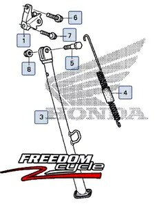 新しい OEM ホンダ 2004-2012 CRF250X ダートバイク キックスタンド サイド スタンド キット 50530-KSC-000 NEW OEM HONDA 2004-2012 CRF250X DIRT BIKE KICKSTAND SIDE STAND KIT 50530-KSC-000 【並行輸入品】