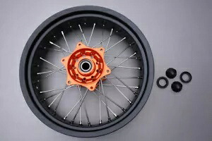 「リム/スポーク リア ホイール スーパーモト オレンジ KTM SX 300 2023-2024 5\