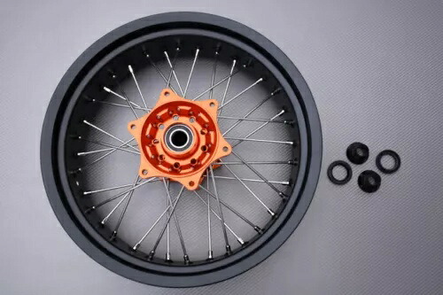 「リム/スポーク リア ホイール スーパーモト オレンジ ガス MC 450 f 2024-x 5""x17"- "Rim / spokes rear wheel supermoto orange gas mc 450 f 2024-x 5""x17"- 【並行輸入品】｜カスタムパーツ WORLD倉庫