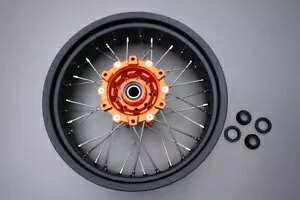 「リム スポーク リア ウィーラー スーパーモト オレンジ KTM ENDURO 690/690R 2008-17 5\