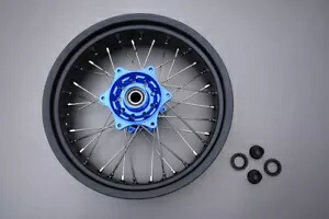 ブルー スーパーモト スポーク リム/リア ホイール ハスクバーナ FE 350 FE350 2016-2023 5インチx17インチ Blue Supermoto Spoked Rim / Rear Wheel HUSQVARNA FE 350 FE350 2016-2023 5\